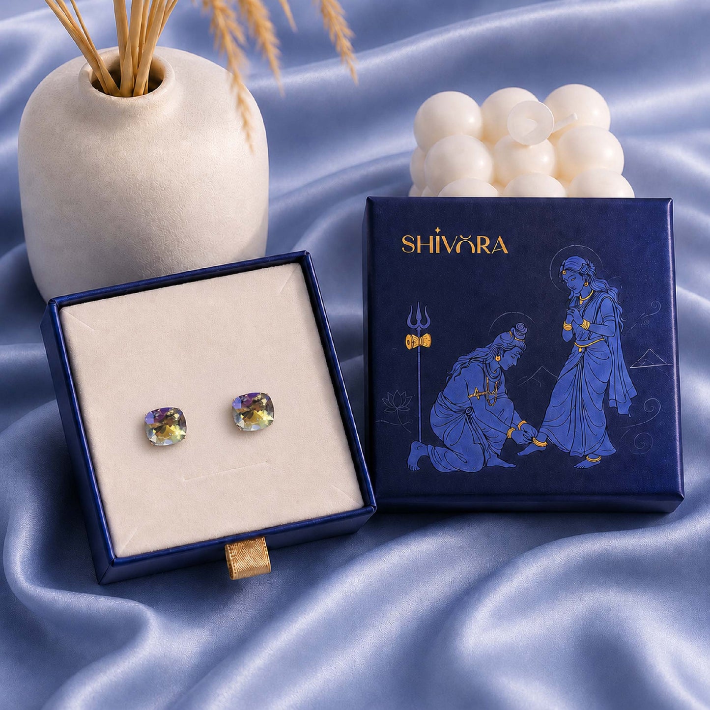 Shivora Crystal  Stud Earrings