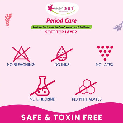 Period Care Soft XL with Neem-Safflower Sanitary Pads - 40 Pads, 320mm