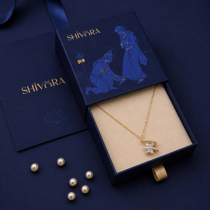 Shivora Aurielle Crystal Pendant Necklace
