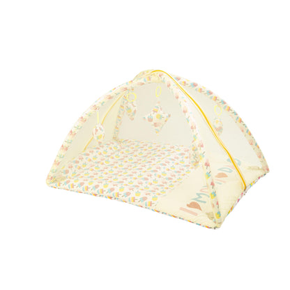 Bubzee Baby Carry Bed – Soft Cushion Bedding with Handle Yellow