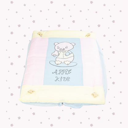 Bubzee Baby Carry Bed with Mosquito Net – Soft Cushioned Bedding Pink