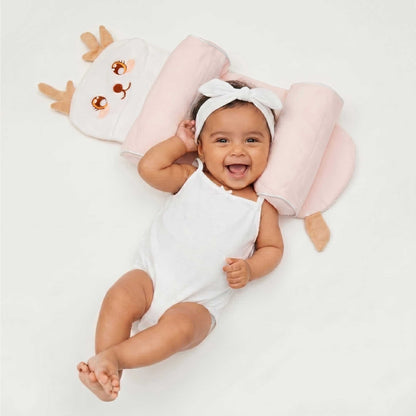 Bubzee Deer Baby Pillow for Kids, Head & Back Safety Support