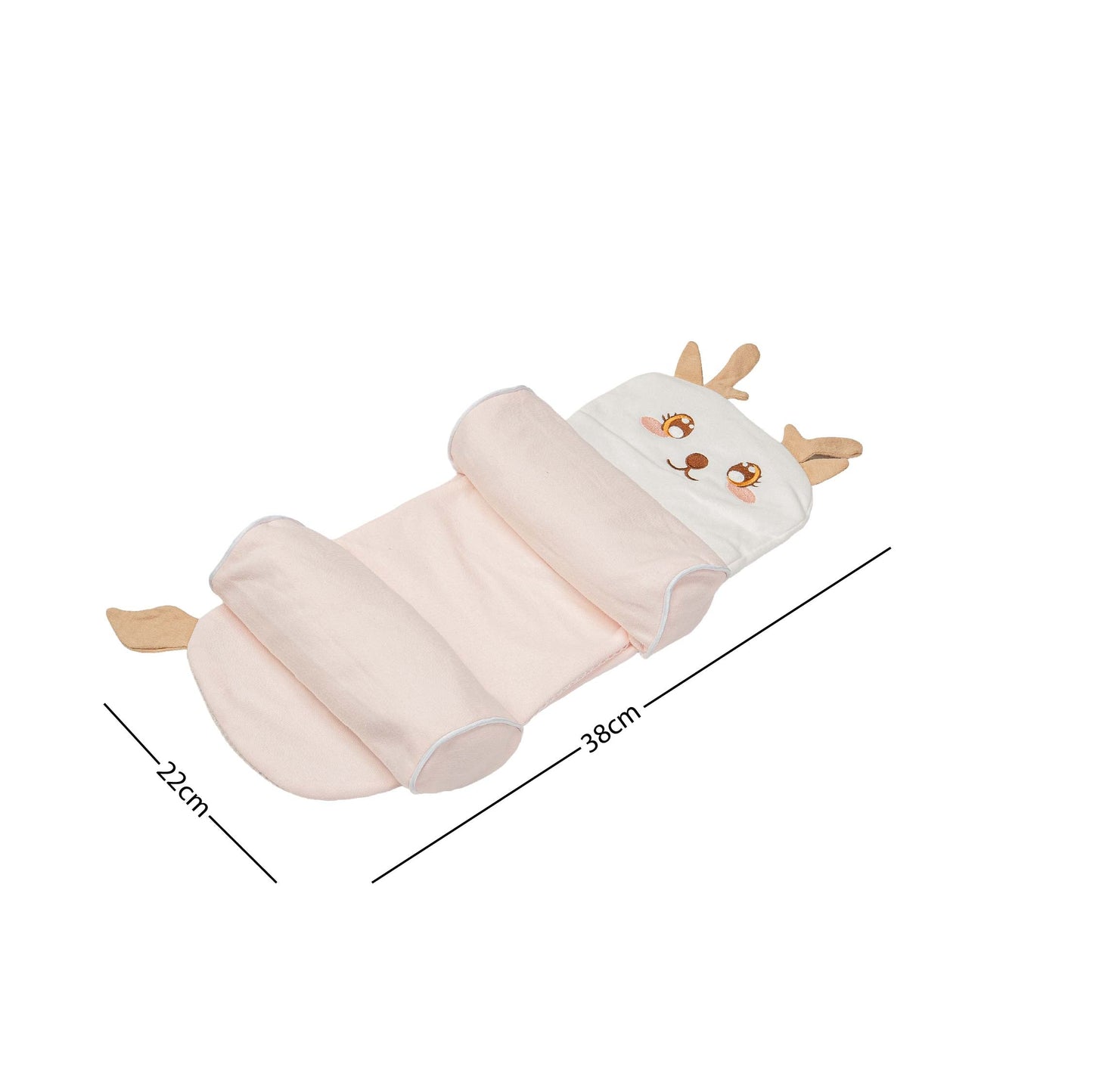 Bubzee Deer Baby Pillow for Kids, Head & Back Safety Support