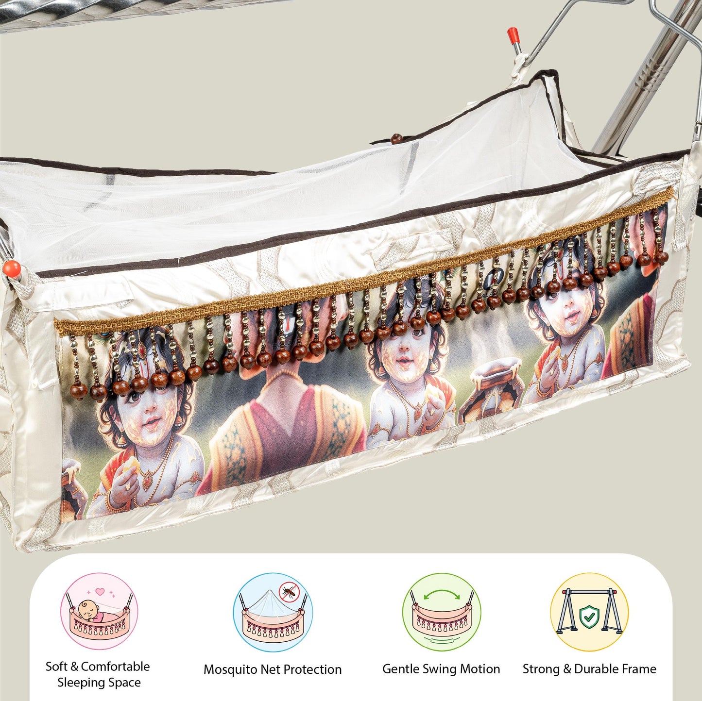 Bubzee Bal Gopal Printed Baby Khoyu