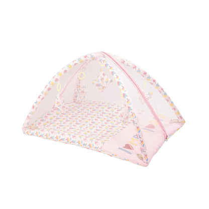 Bubzee Baby Carry Bed – Soft Cushion Bedding with Handle Pink