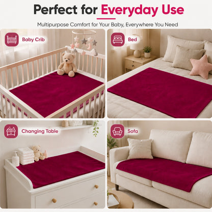 Beetroot Multipurpose Baby Dry Sheet – Waterproof Bed Protector Mat