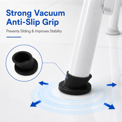 Black Vacuum Rubber Pads for Round Pipe Cradle – 4 Pieces