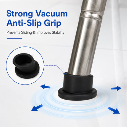Black Vacuum Rubber Pads for Round Pipe Cradle – 4 Pieces