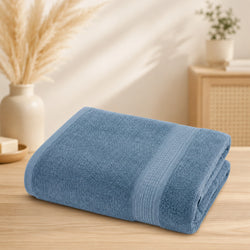 Super Absorbent Terry Cotton Bath Towel – Blue
