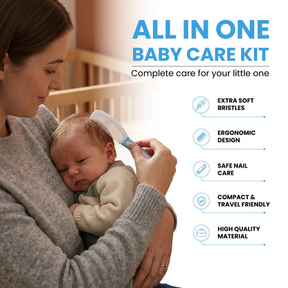 Baby Nail Care Kit – Newborn Nail Grooming Set - Blue