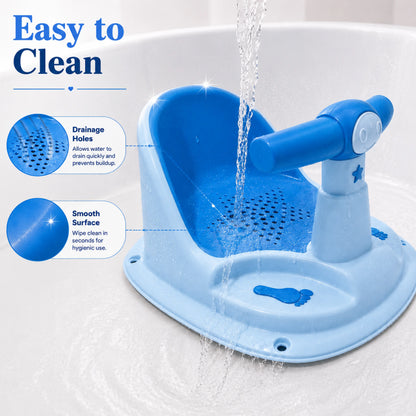 Blue Baby Bathing Seat with Back Support – Pack of 1