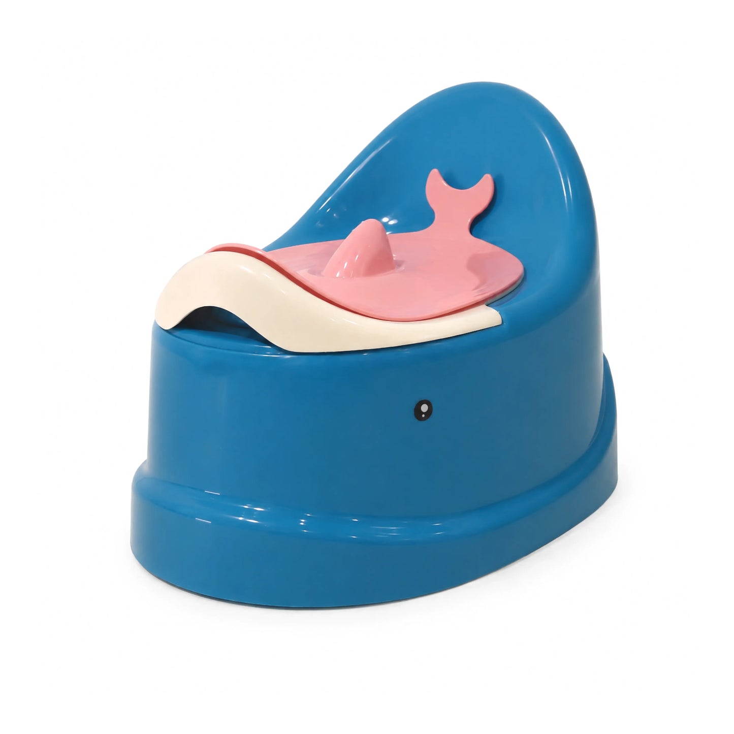 Fish Design Baby Potty Chair with Backrest – Blue