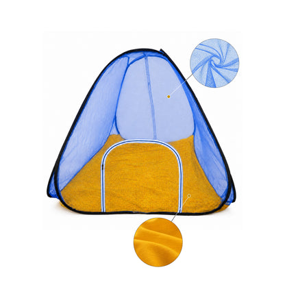 Foldable Pop-Up Mosquito Net Tent – Blue