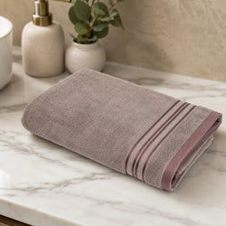 Premium Terry Cotton Bath Towel for Men & Women - Brown