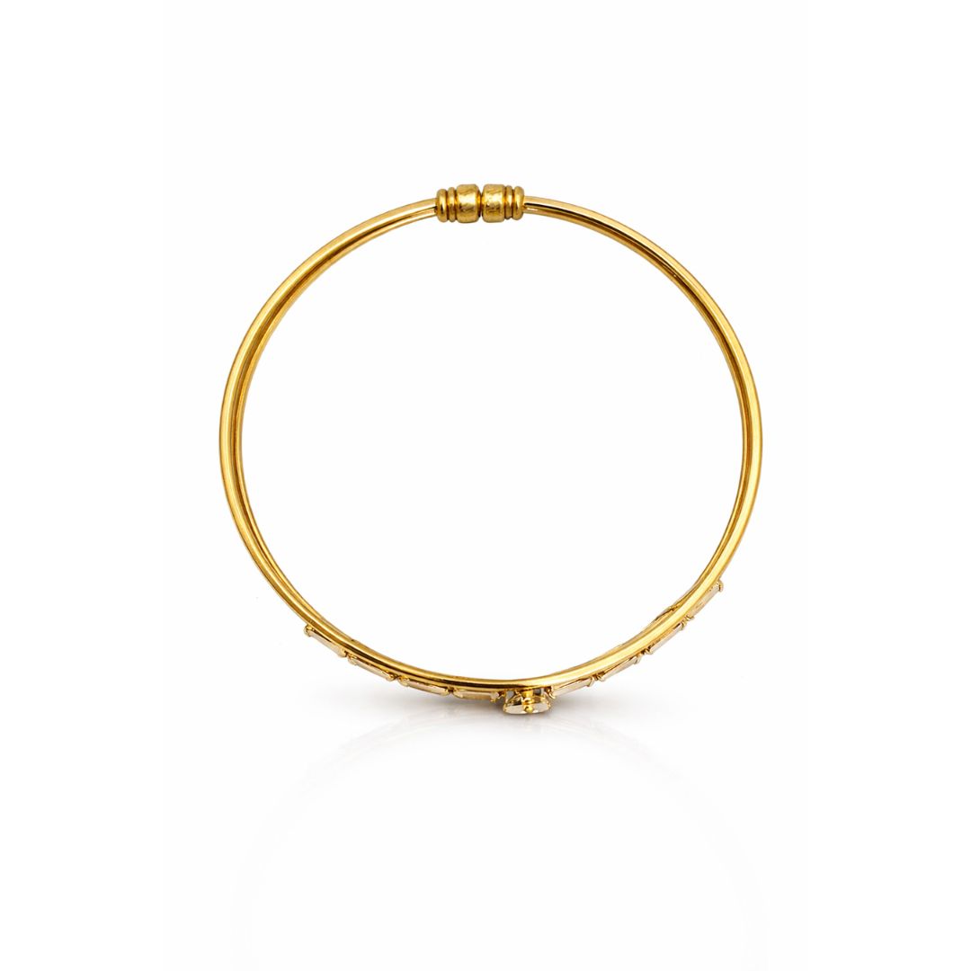 Shivora Gold Crystal Openable Bracelet