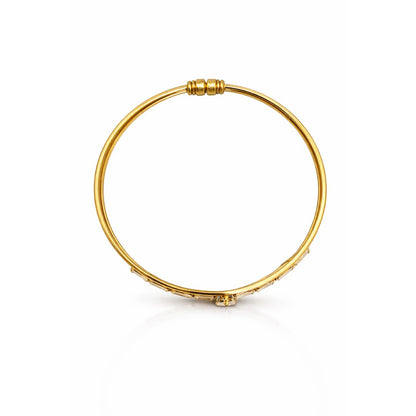 Shivora Gold Crystal Openable Bracelet