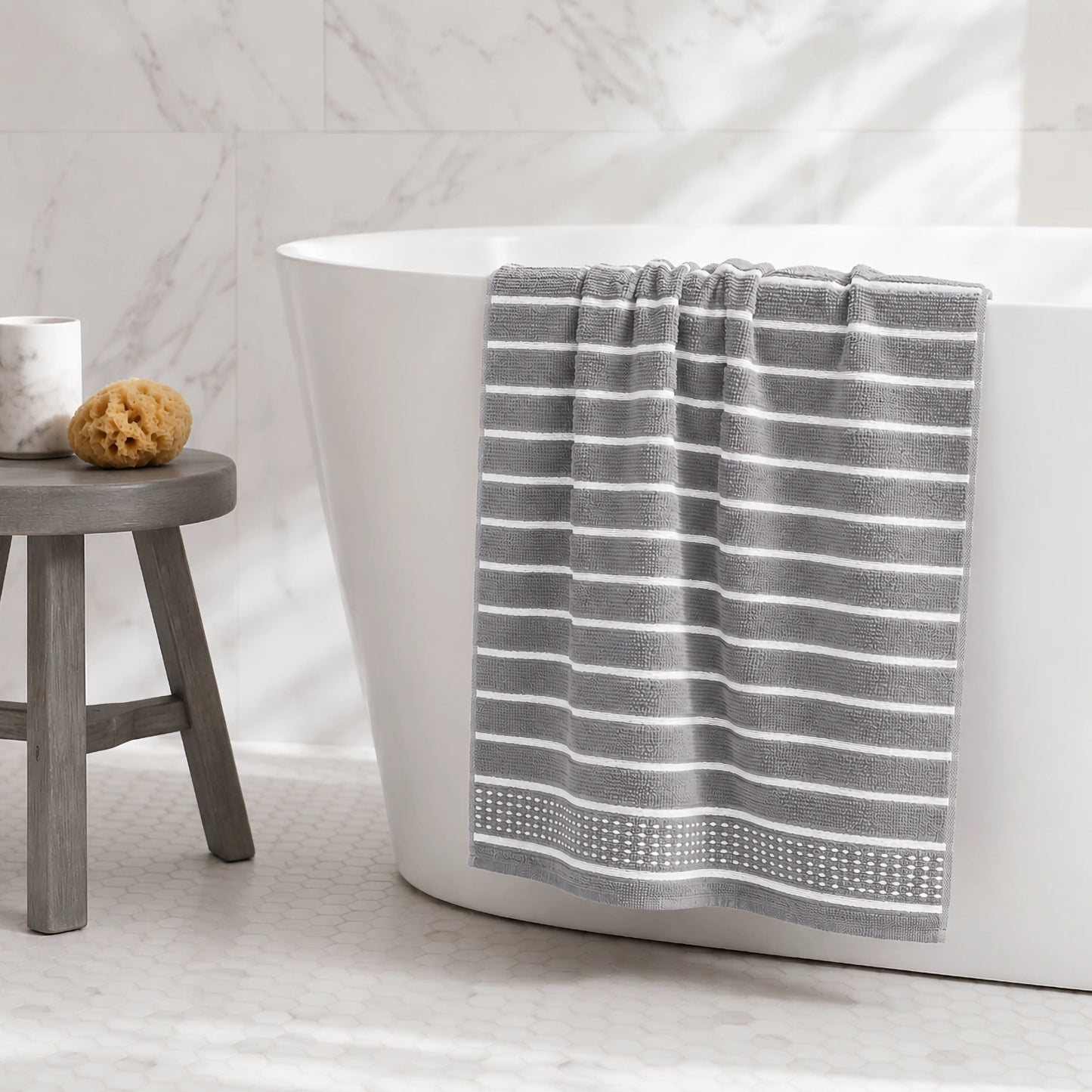 Premium Linen Bath Towel for Men & Women, Soft, Lightweight & Quick Dry
