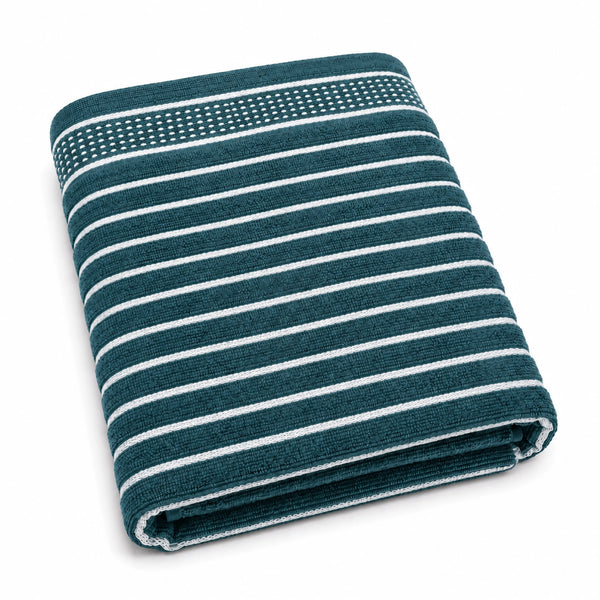 Premium Linen Bath Towel for Men & Women – Dark Teal