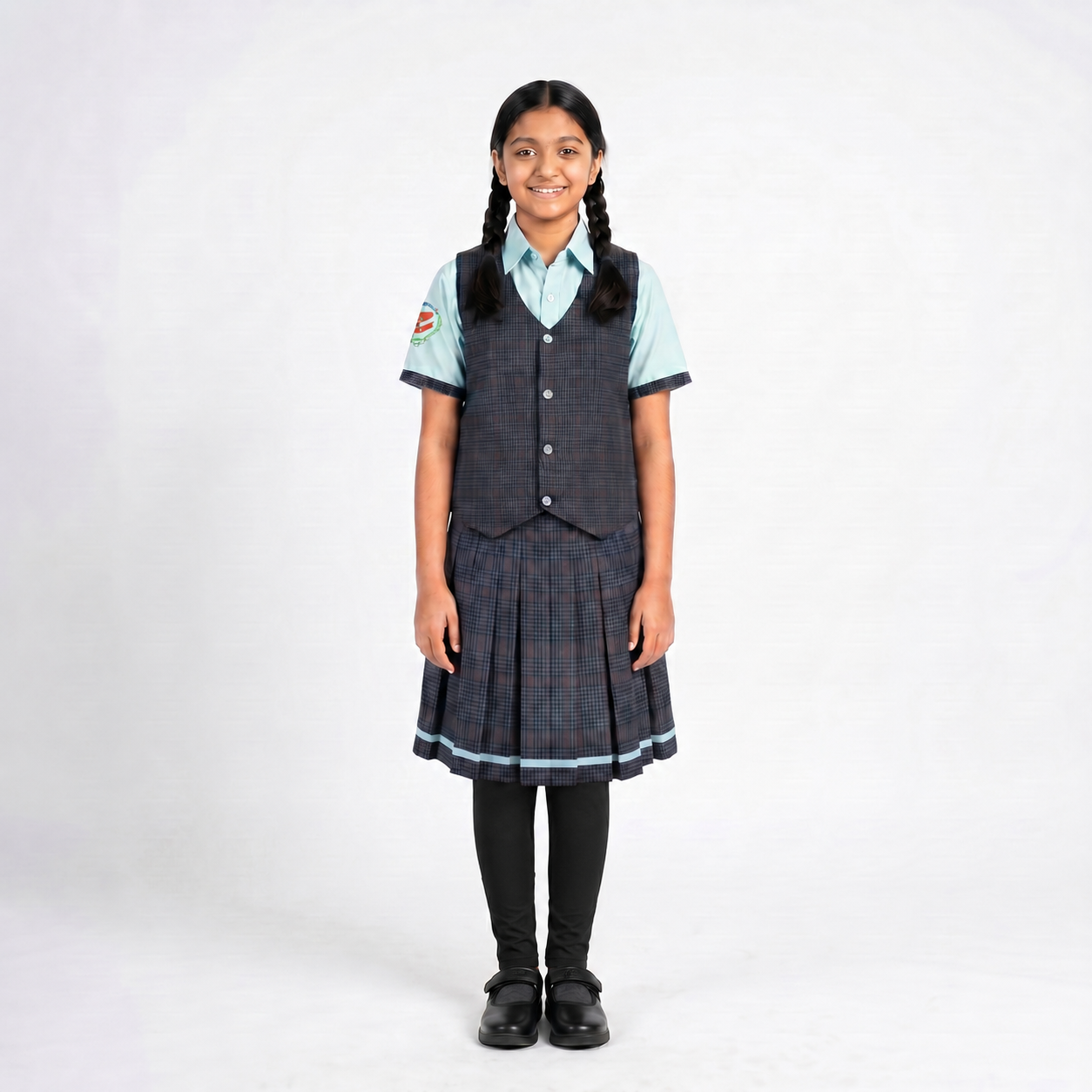 Dholakiya School Uniform for girls (checks)