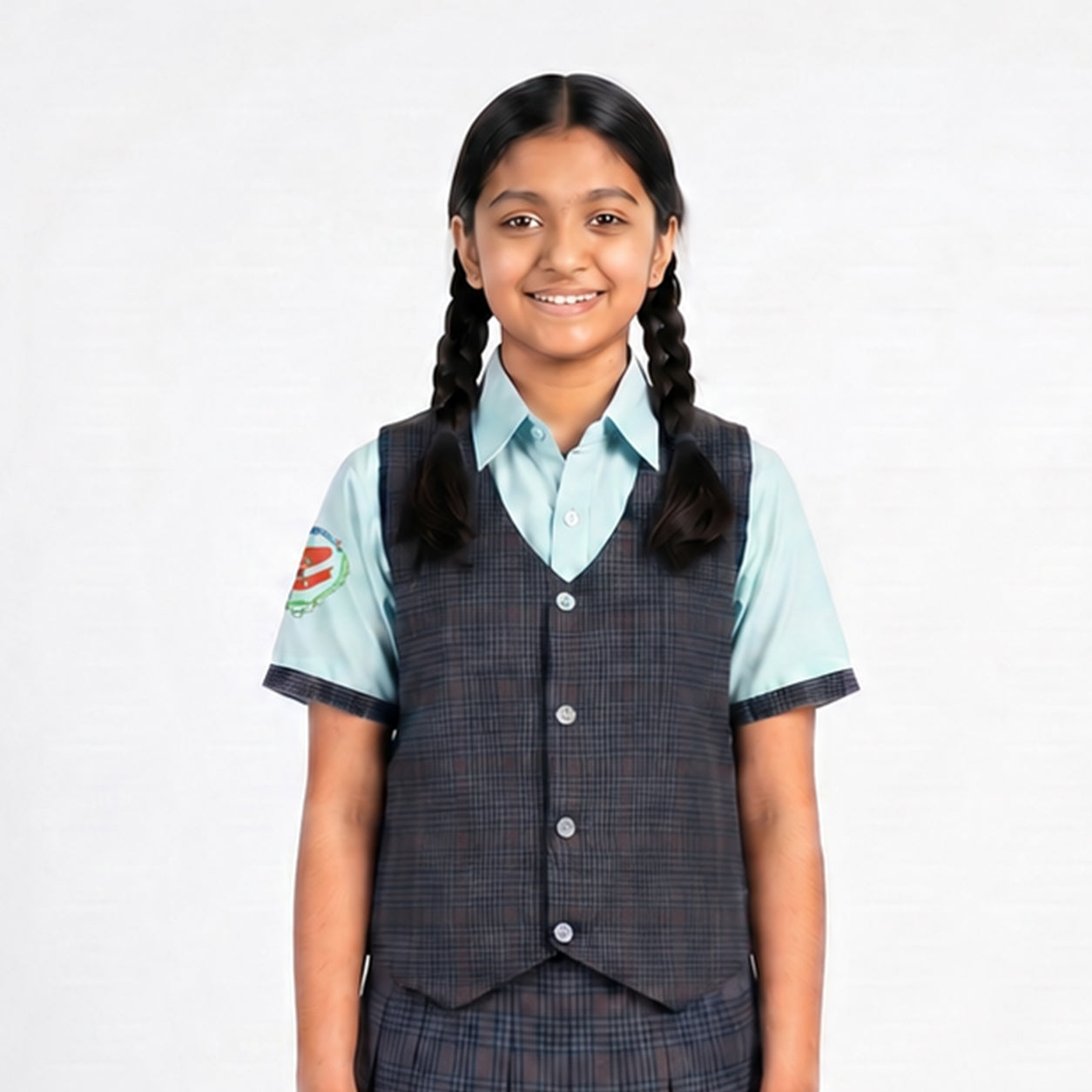 Dholakiya School Uniform for girls (checks)