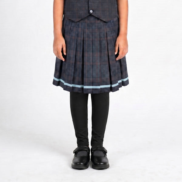 Dholakiya School Uniform Girls Checks Skirt