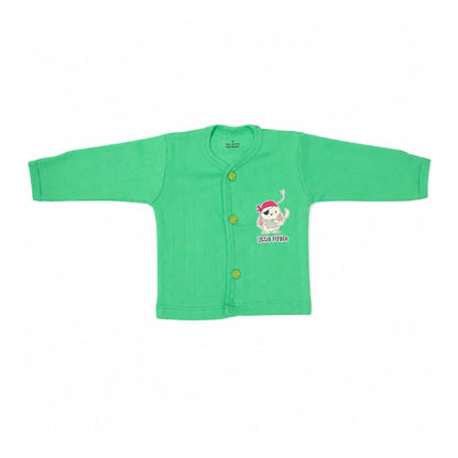 Green Cucumber Baby Boy & Girl Cotton Full Sleeve Vest - Pajama Set