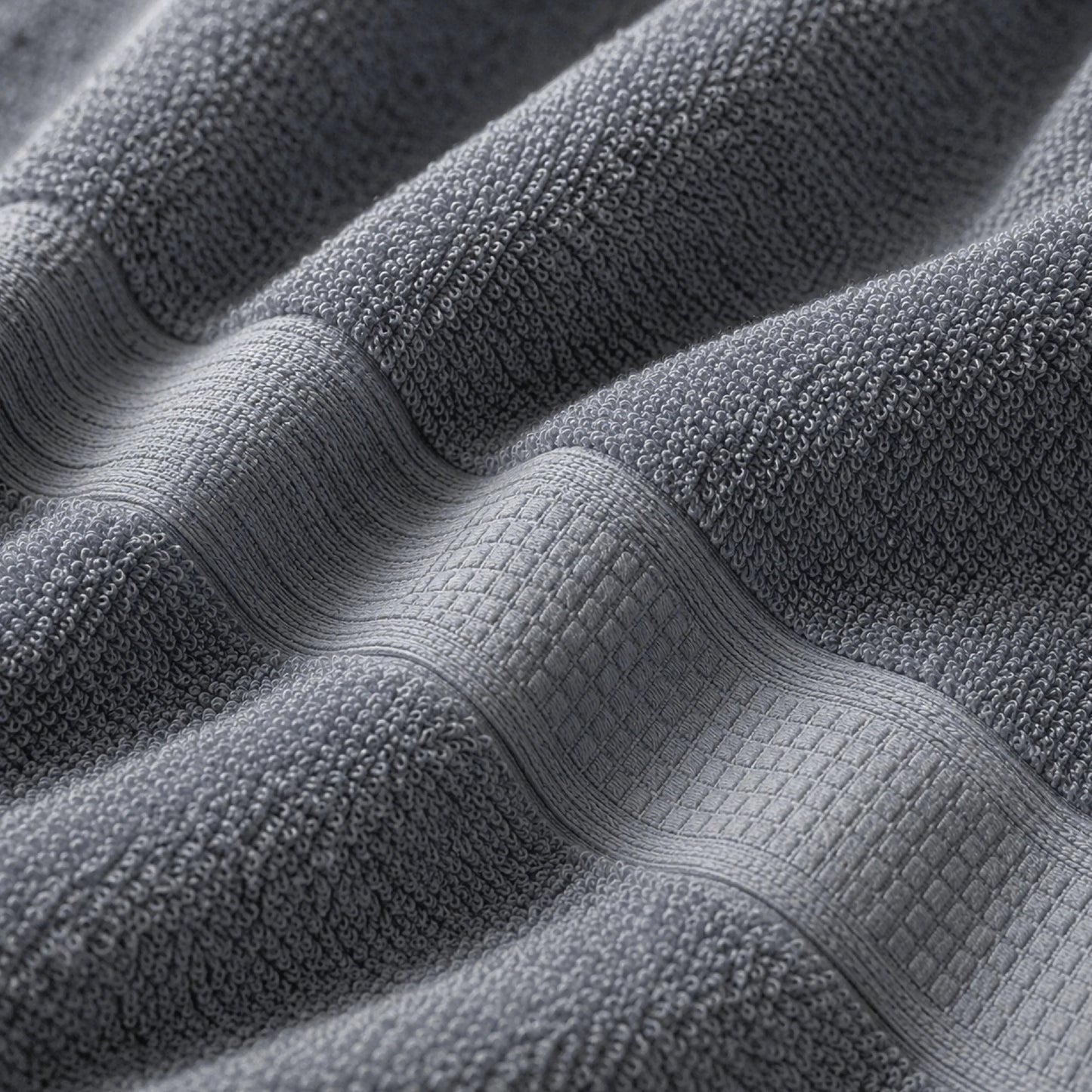 Super Absorbent Terry Cotton Bath Towel – Grey