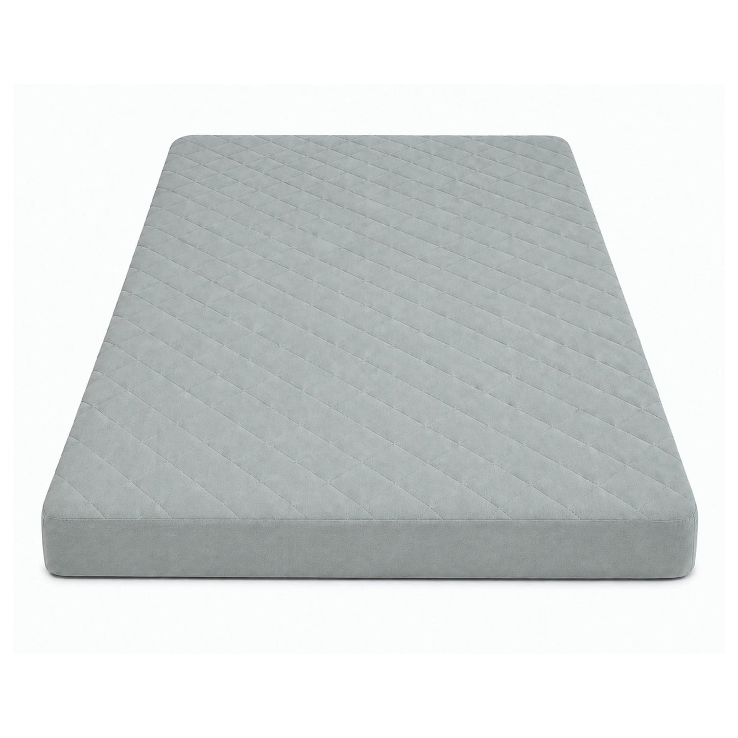 100% Waterproof Quilted Fitted Mattress Cover - Grey