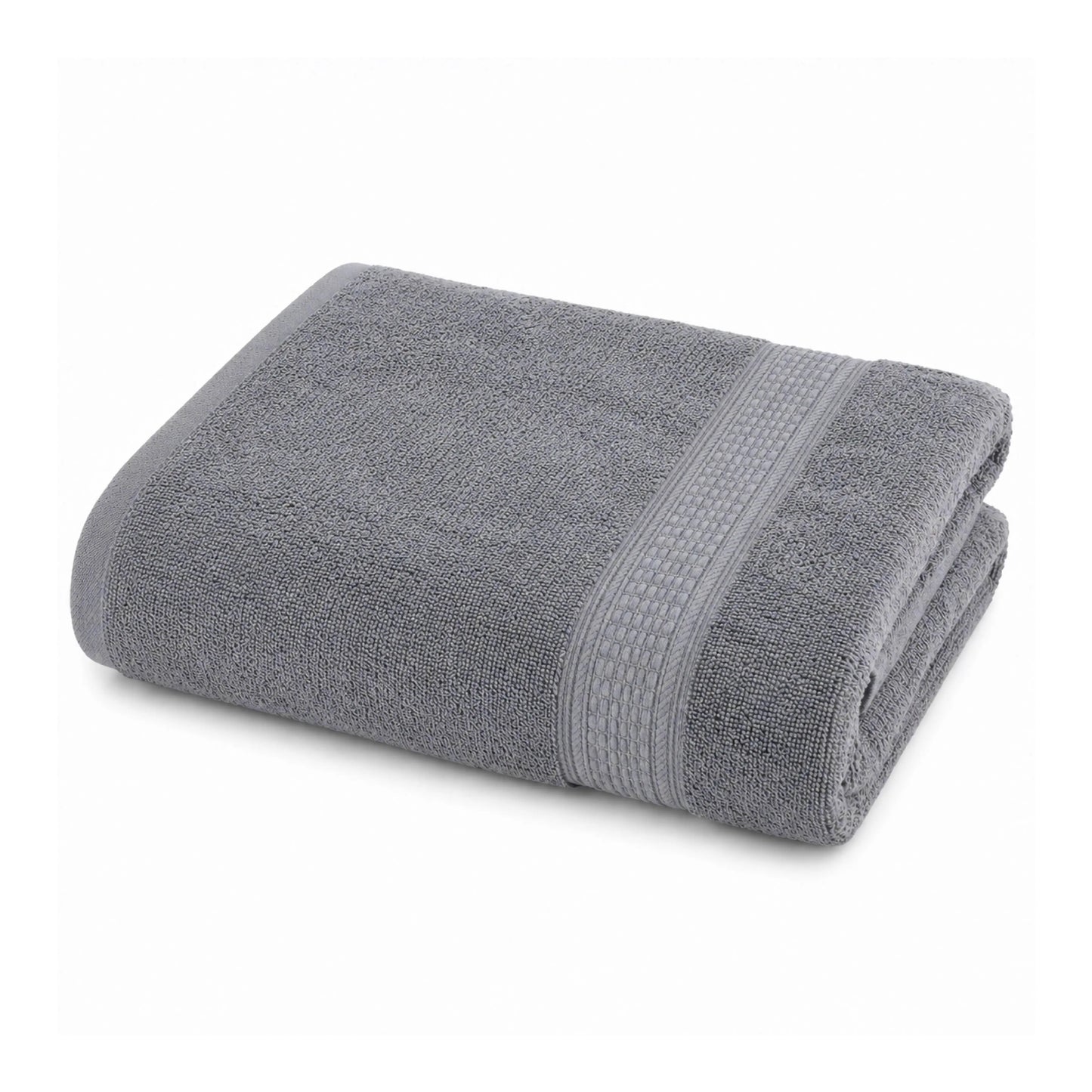 Super Absorbent Terry Cotton Bath Towel – Grey