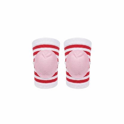Infant Knee Pads – Red & Pink | Anti Slip Crawling Guard