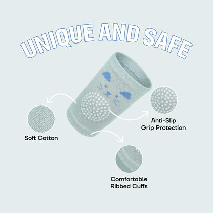Bubzee Baby Knee Protector Pads – Mint Green | Crawling Safety Guard