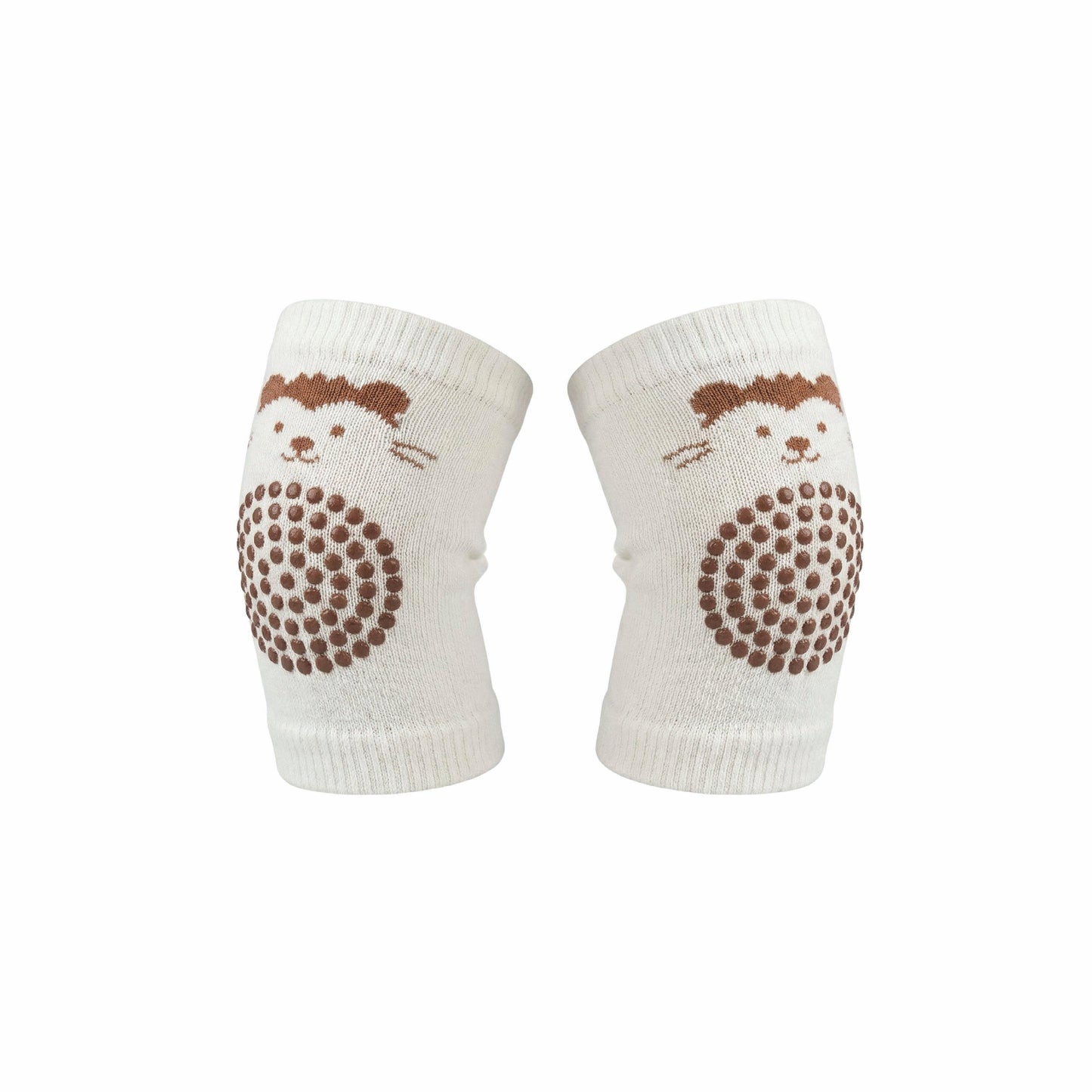Bubzee Baby Knee Protector Pads – Cream & Brown | Crawling Safety Guard