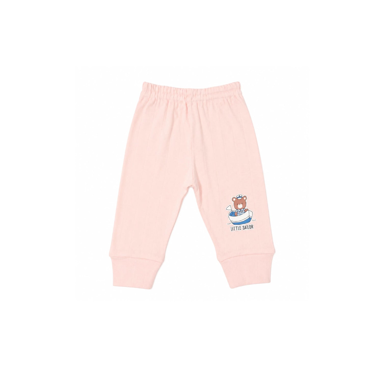 Light Pink Cucumber Baby Boy & Girl Cotton Full Sleeve Vest - Pajama Set