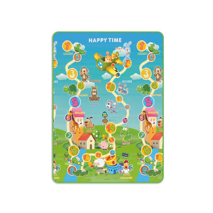 Kids Animal Printed Educational Play Mat | Colorful Number & Animal Learning Floor Mat