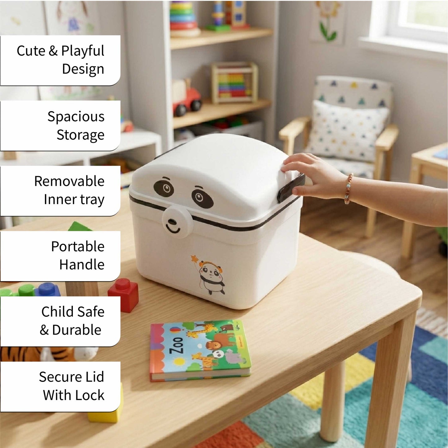 Bubzee Panda Kids Storage & Medicine Box