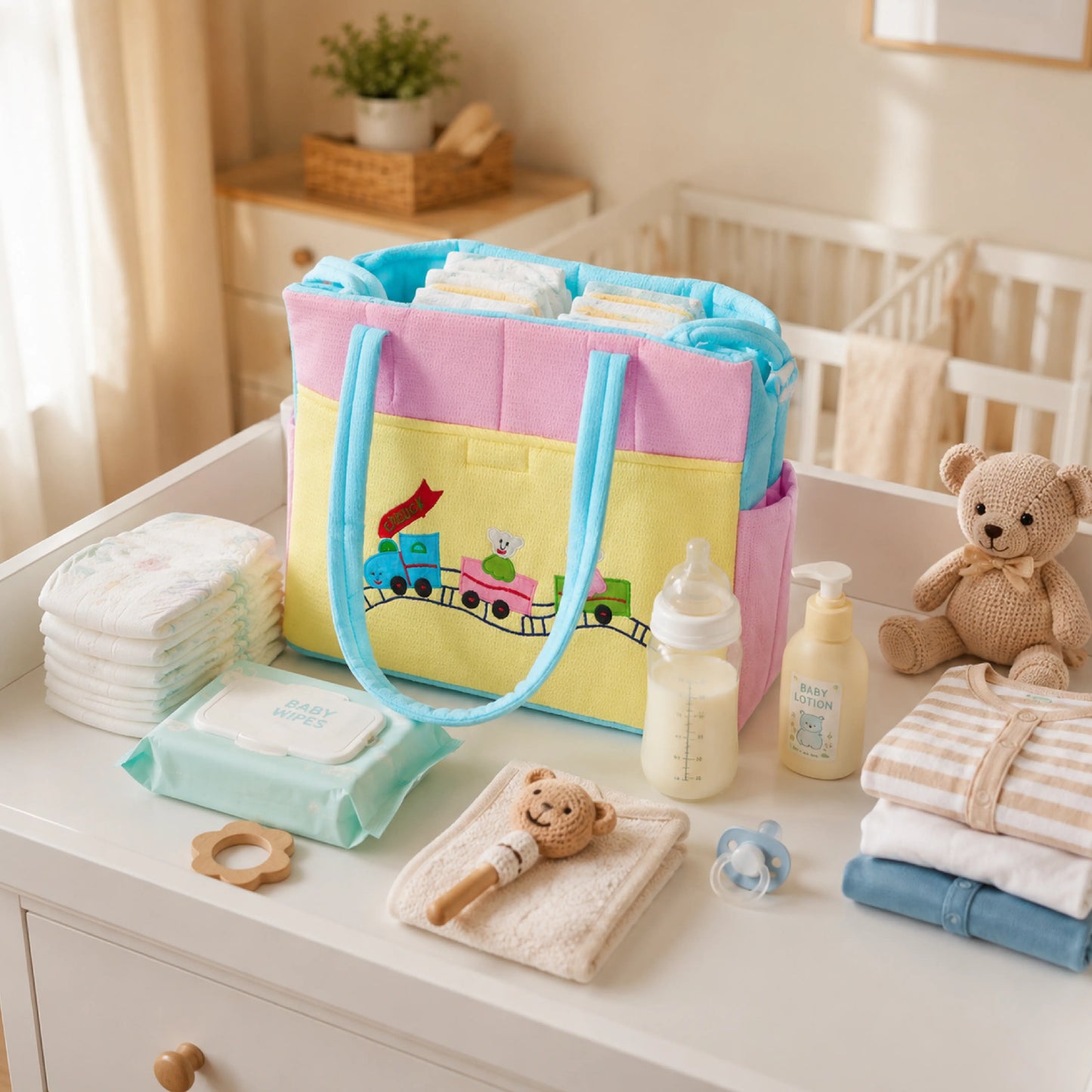 Travel Friendly Tote Bag for Mothers