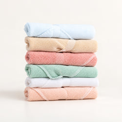Soft Cotton Baby Towels Set | Multi-Color Gentle Bath Towels for Newborns & Infants