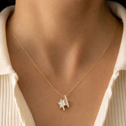 Shivora Aurielle Crystal Pendant Necklace