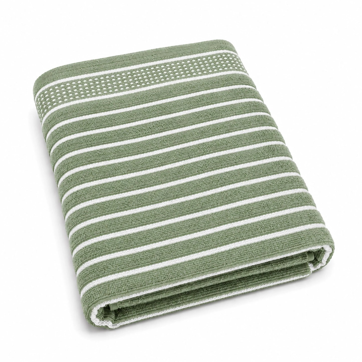 Premium Linen Bath Towel for Men & Women – Olive Green