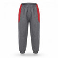 Dholakiya School Sports Uniform Track  Pant – Grey with Red strips