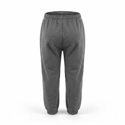 Dholakiya School Sports Uniform Track  Pant – Grey with yellow strips