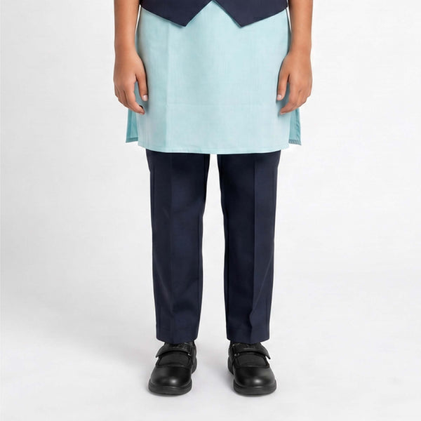 Dholakiya School Uniform Girls Half Elastic Pant