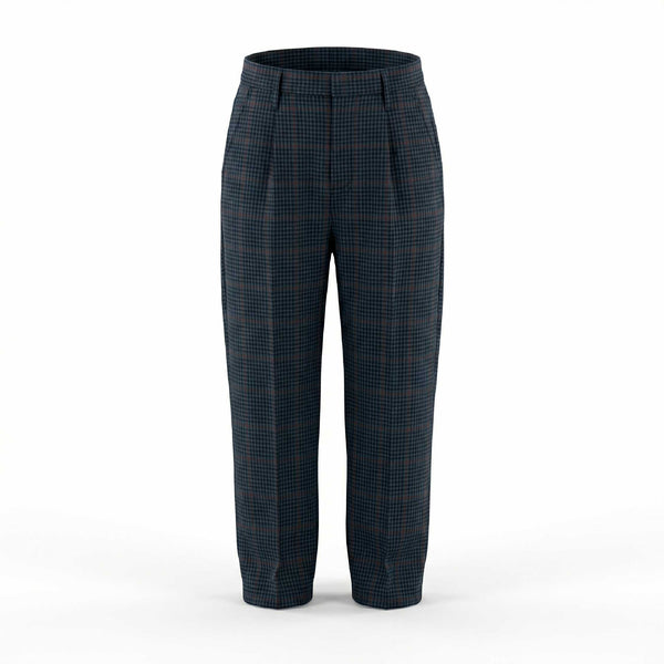 Dholakiya School Uniform Checks Trouser