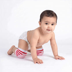 Infant Knee Pads – Red & Pink | Anti Slip Crawling Guard