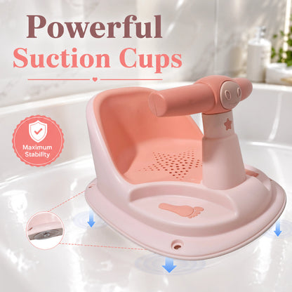 Pink Baby Bathing Seat with Back Support – Pack of 1