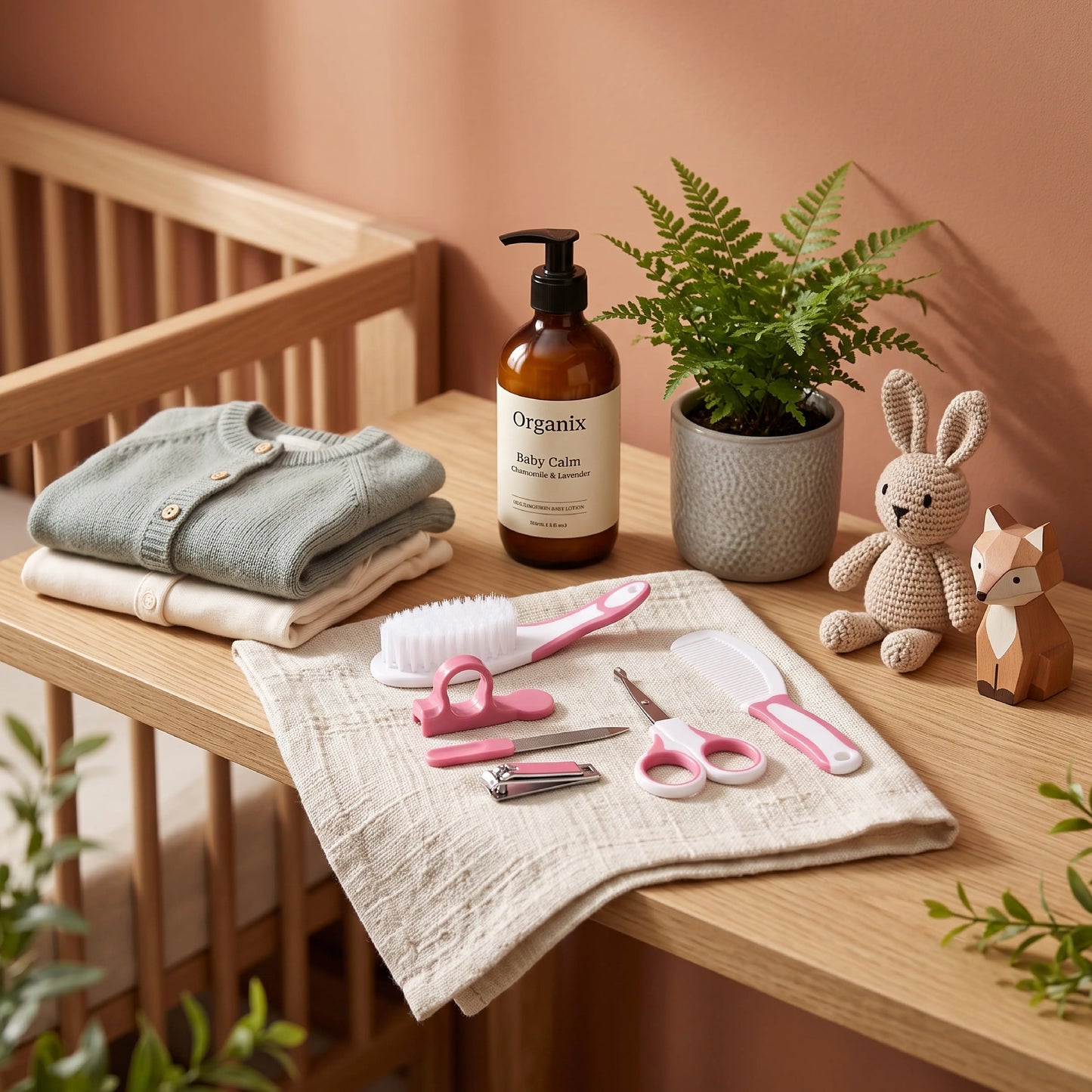 Baby Nail Care Kit – Newborn Nail Grooming Set -Pink