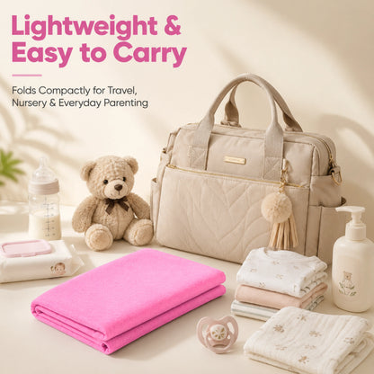 Pink Multipurpose Baby Dry Sheet – Waterproof Bed Protector Mat