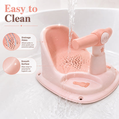 Pink Baby Bathing Seat with Back Support – Pack of 1