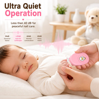 Pink Duck Electric Baby Nail Trimmer – Safe for Newborns