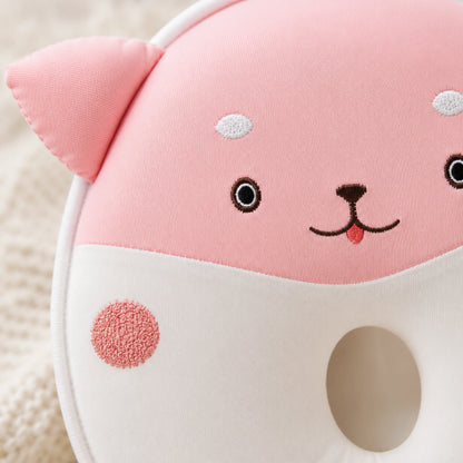 Pink Cat Design Baby Head Shaping Pillow – Pack of 1